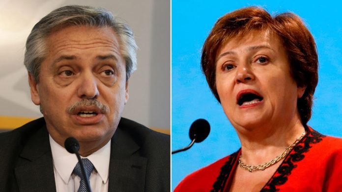 El presidente Alberto Fernández se comunicó con la jefa del FMI, Kristalina Georgieva, para agradecerle su apoyo