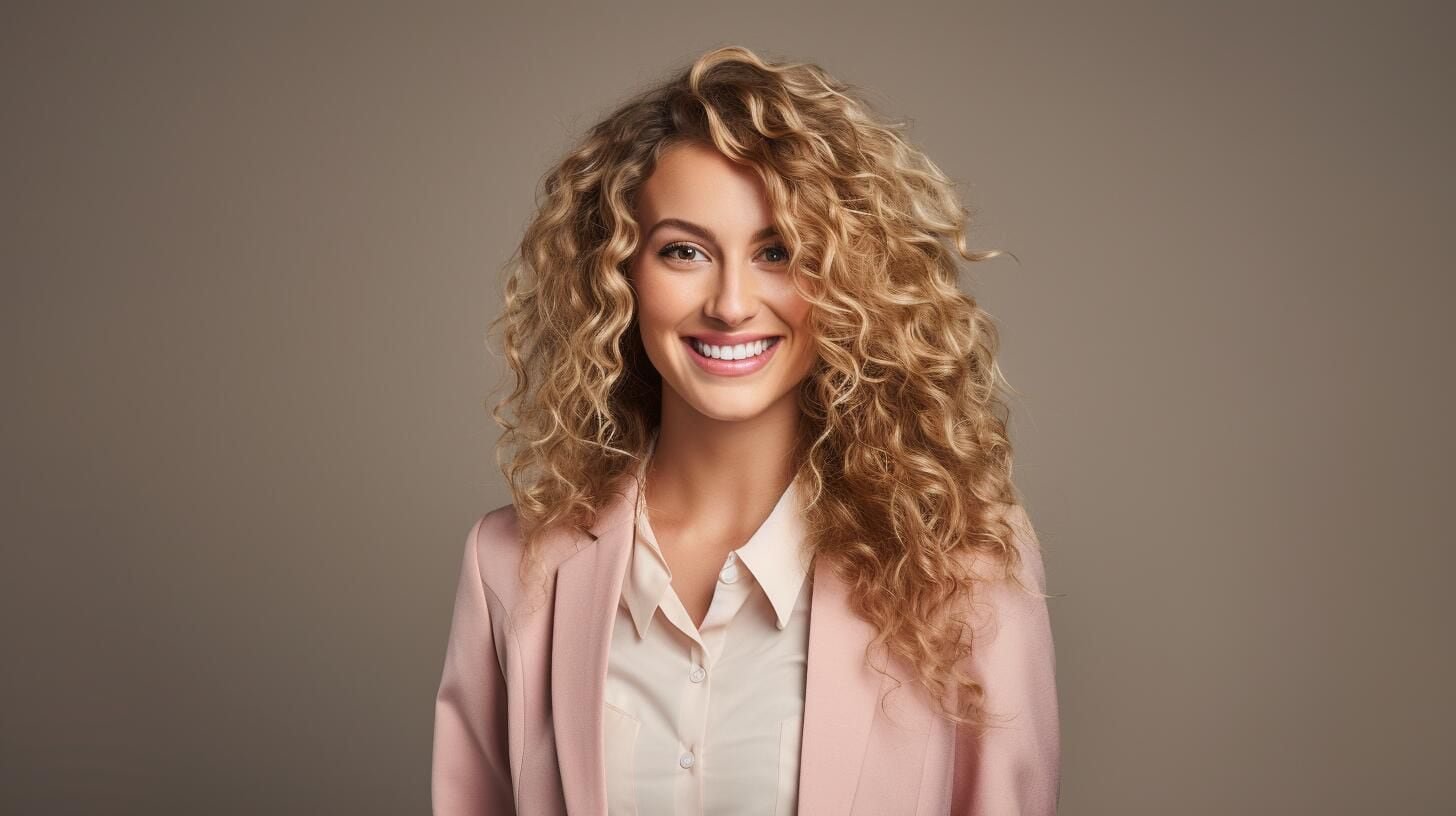 Cautivadora imagen de una mujer con rulos, su cabello enrulado exhibe un cuidado excepcional. Este peinado distinguido destaca su estilo único y refleja una identidad auténtica. Explora la elegancia de la moda capilar. (Imagen Ilustrativa Infobae)