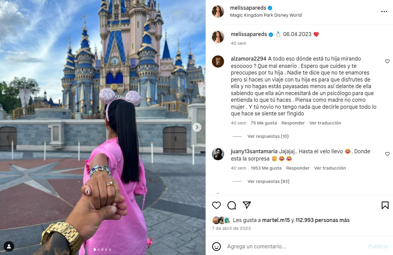 Melissa Paredes y su historia con Anthony Aranda.