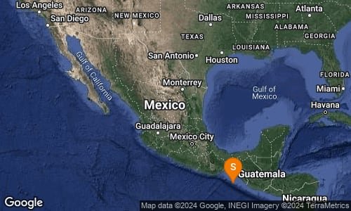 Sismo de 4.0 en Pijijiapan, Chiapas, este viernes 19 de enero a las 04:04:51 Foto: Twitter @SSN