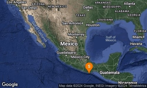 Sismo de 4.0 en San Pedro Pochutla, Oaxaca, este viernes 19 de enero a las 03:44:05 Foto: Twitter @SSN