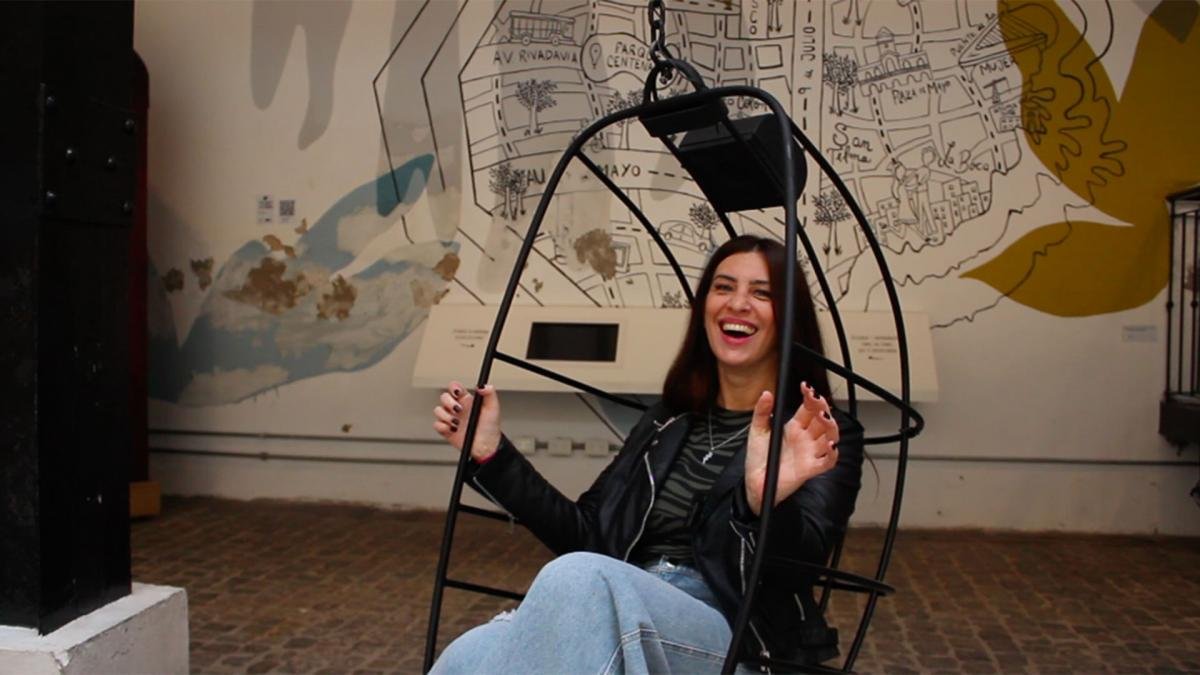 Segovia que es conductora del video en el Museo de la Ciudad donde filmaron algunas escenas Foto gentileza Beln Bada