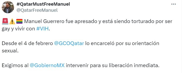 Manuel Guerrero. (Foto: tomada de la red social X)