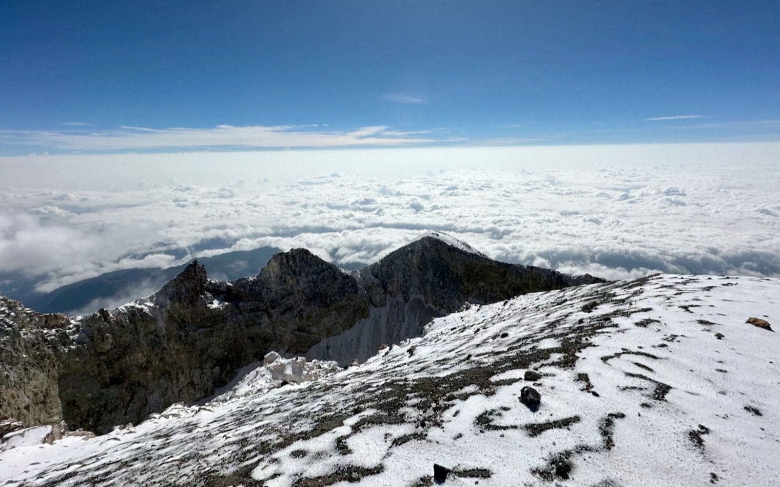 Una vista desde arriba de El Pico de Orizaba. Perla Tijerina/via REUTERS 