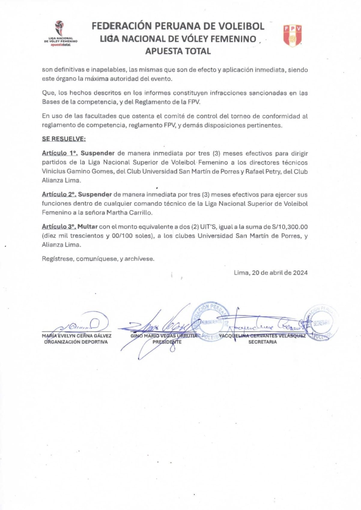 San Martín venció 3-2 a Alianza Lima por la final de ida de la LNSV.