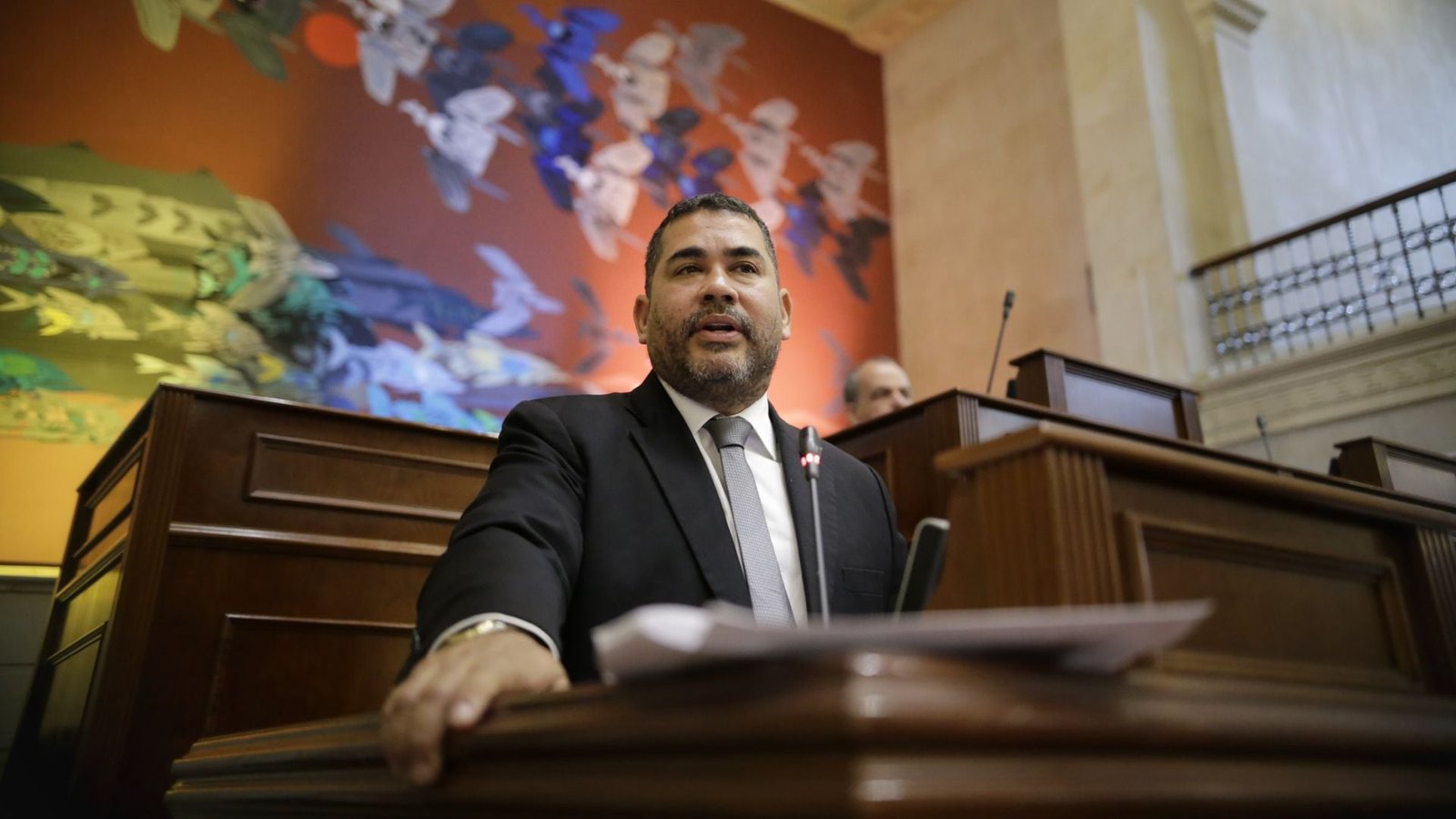 El senador Alejandro Chacón fue el vocero tras la reunión efectuada con el presidente Gustavo Petro - crédito Sergio Iván Acero/Colprensa