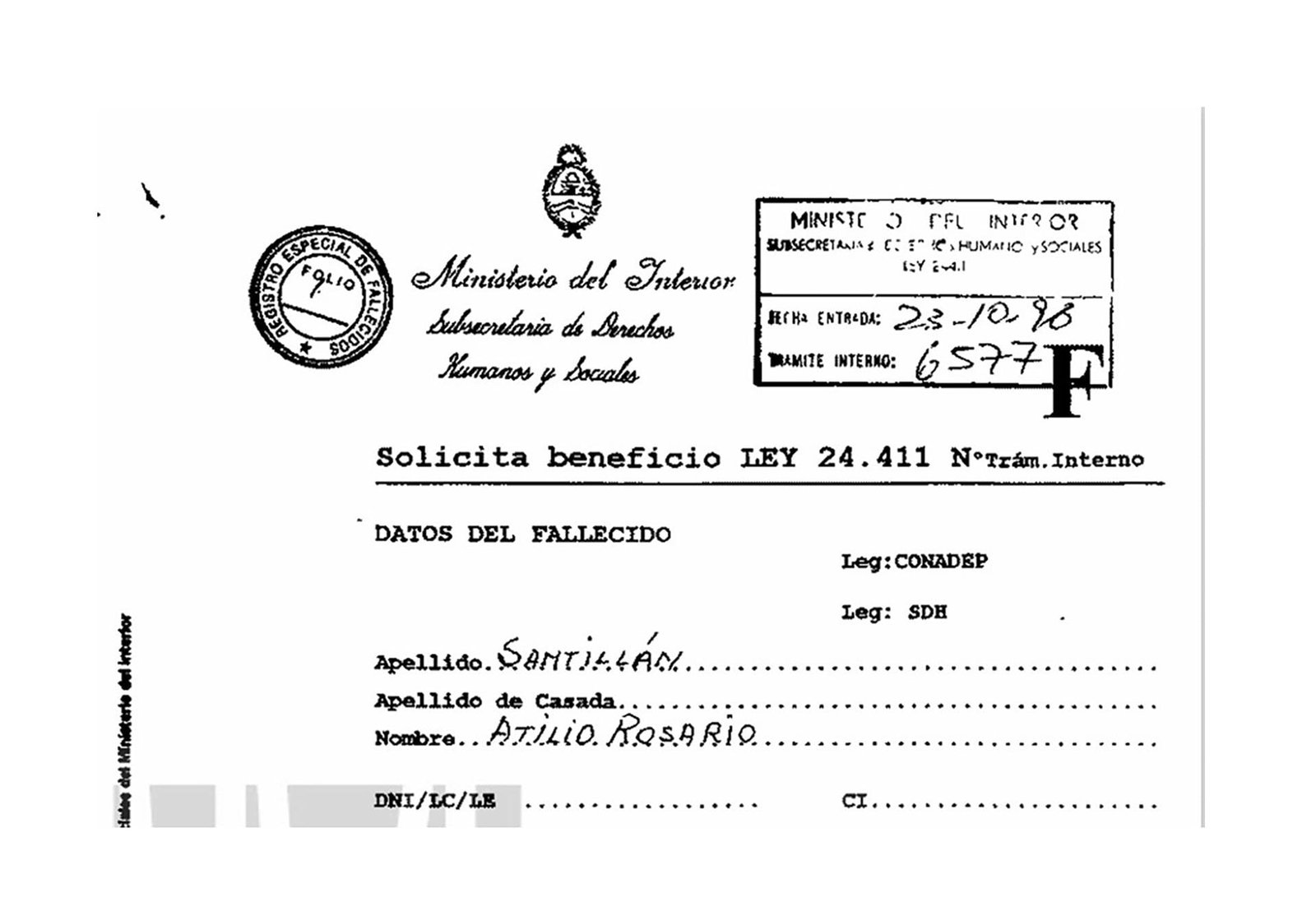 Desaparecidos Santillán