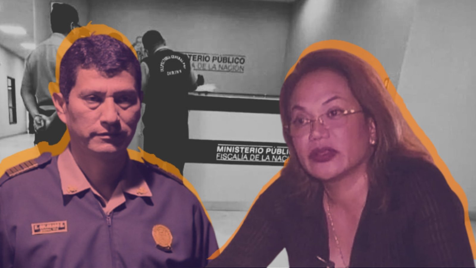 Mirtha Gonzales Yep acudió a la sede de la Diviac en búsqueda de información que podría incriminarla. Composición Infobae.