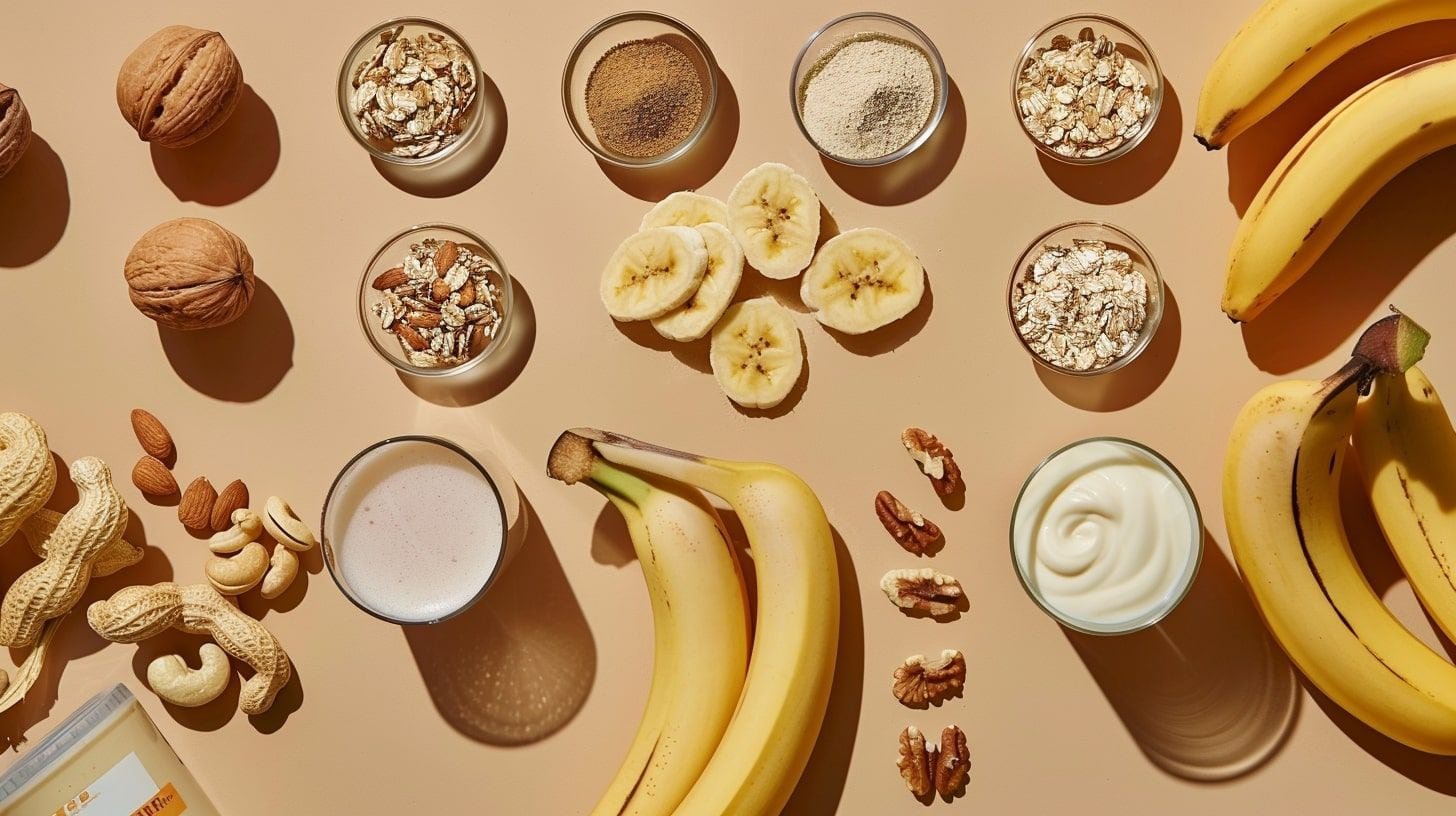 Nutritivo batido de plátano y frutos secos, rico en proteínas y beneficios para la salud - (Imagen Ilustrativa Infobae).