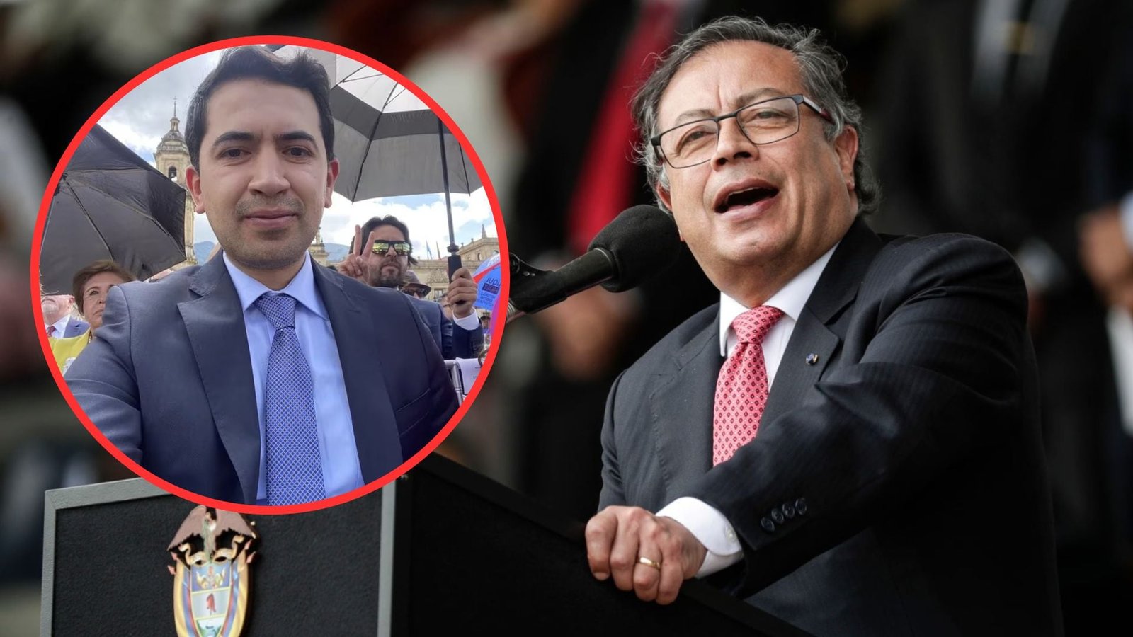 Daniel Briceño y Gustavo Petro