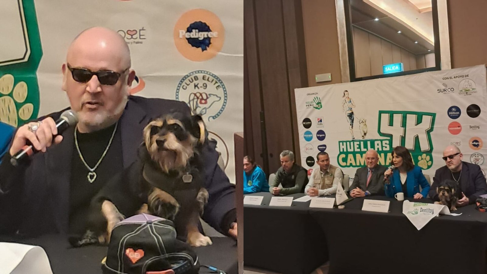 Beto Ortiz participará en la Caminata Huellas 4K, junto a su mascota Bonnie. Infobae Perú