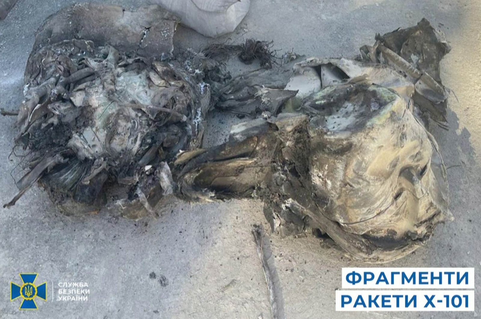 Fotos del misil que impactó en el hospital infantil de Kiev