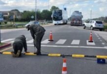 Capilla del Monte: colocaron reductores de velocidad y desviadores en la Ruta 38