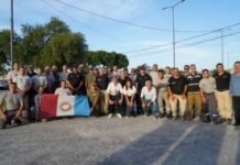 Desde Alta Gracia, partió una nueva delegación de bomberos a Chubut